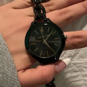 Michael Kors Women's MK3317 - Slim Runway Twist Black Watch